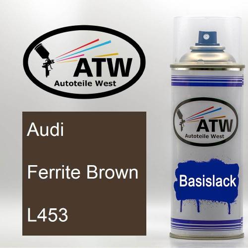 Audi, Ferrite Brown, L453: 400ml Sprühdose, von ATW Autoteile West.